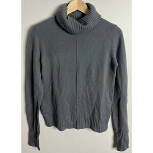 Inhabit 100% Cashmere Gray Turtleneck Sweater Long Sleeve Size Small Women’s